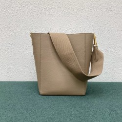 Celine Sangle Small Bucket Bag In Taupe Calfskin CCBS24085