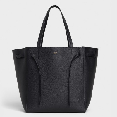 Celine Small Cabas Phantom Bag In Black Grained Calfskin CCBS24105