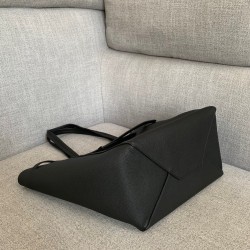 Celine Small Cabas Phantom Bag In Black Grained Calfskin CCBS24105