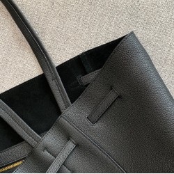 Celine Small Cabas Phantom Bag In Black Grained Calfskin CCBS24105