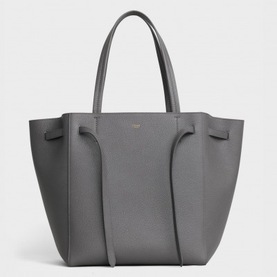 Celine Small Cabas Phantom Bag In Grey Grained Calfskin CCBS24106