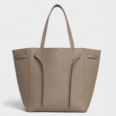 Celine Small Cabas Phantom Bag In Taupe Grained Calfskin CCBS24107