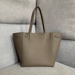 Celine Small Cabas Phantom Bag In Taupe Grained Calfskin CCBS24107