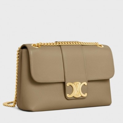 Celine Teen Victoire Bag in Brown Sepia Calfskin CCBS24213