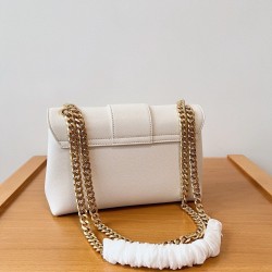 Celine Teen Victoire Bag in White Calfskin CCBS24215