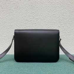 Celine Triomphe Large Bag In Black Calfskin CCBS24181