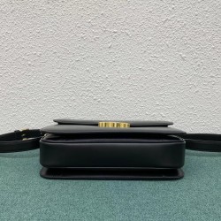 Celine Triomphe Large Bag In Black Calfskin CCBS24181