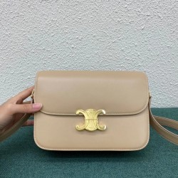 Celine Triomphe Medium Bag In Nude Smooth Calfskin CCBS24192