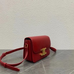 Celine Triomphe Teen Bag In Red Leather CCBS24203