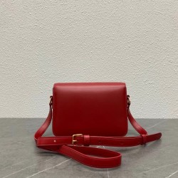 Celine Triomphe Teen Bag In Red Leather CCBS24203