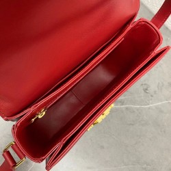 Celine Triomphe Teen Bag In Red Leather CCBS24203