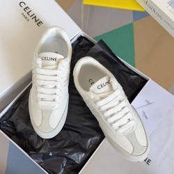 Celine Women's Jogger Low-top Sneakers in White Leather CCBS24157