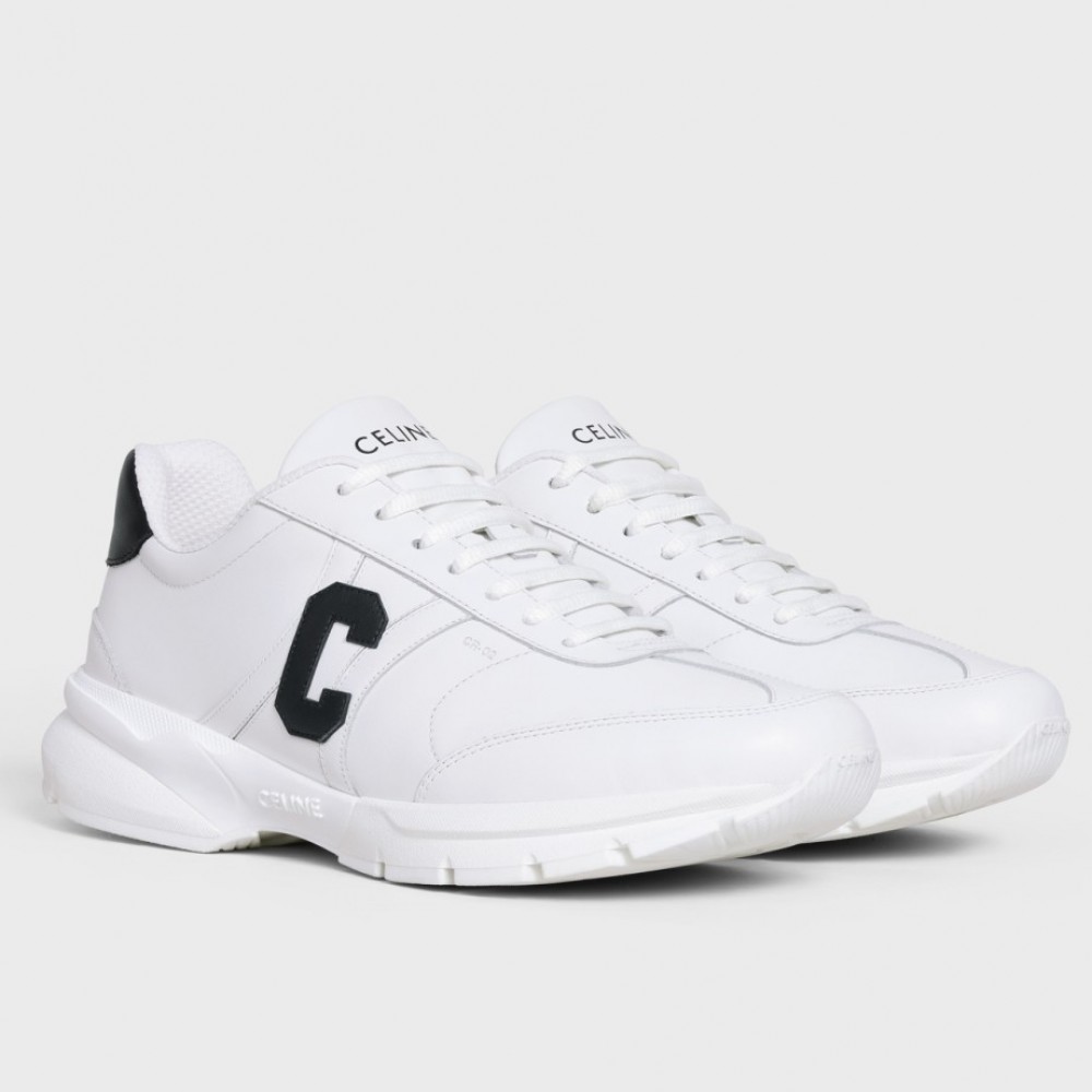 Celine Women's Runner CR-02 Low-top Sneakers in White Leather CCBS24159